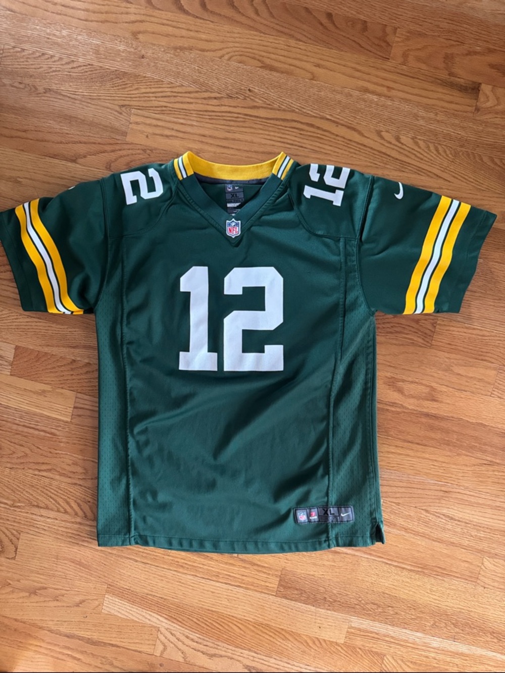 NFL Packers Rodgers #12 Kids Jersey XL
